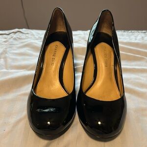 Gianni Bini Black Patent Leather Becca Heels